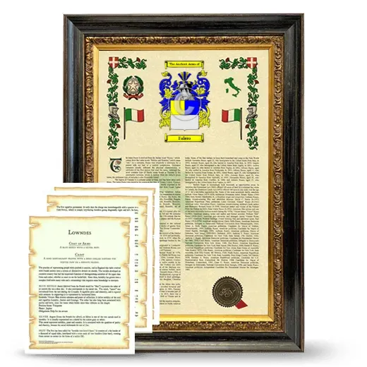 Falero Framed Armorial History and Symbolism - Heirloom