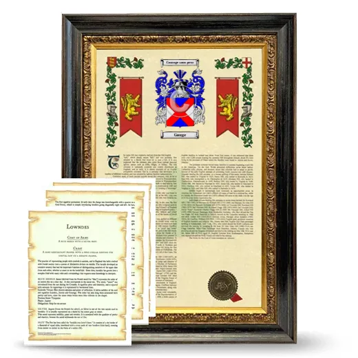 Gauge Framed Armorial History and Symbolism - Heirloom