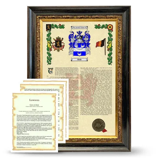 Hede Framed Armorial History and Symbolism - Heirloom