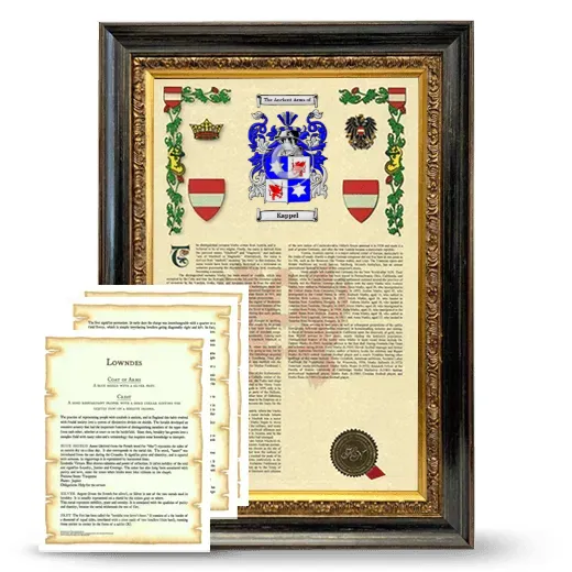 Kappel Framed Armorial History and Symbolism - Heirloom