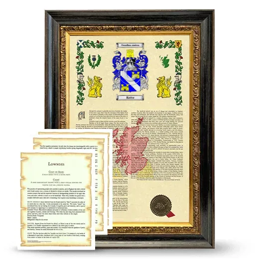 Katto Framed Armorial History and Symbolism - Heirloom