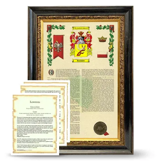 Kazimier Framed Armorial History and Symbolism - Heirloom