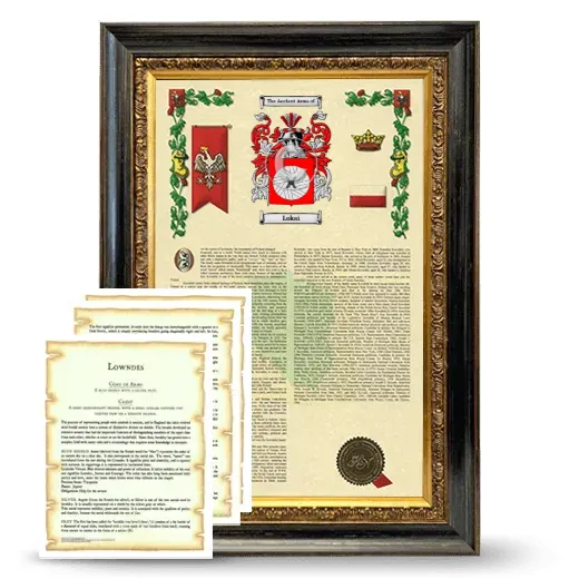 Lokai Framed Armorial History and Symbolism - Heirloom