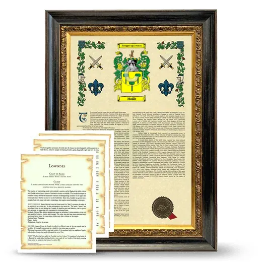 Maille Framed Armorial History and Symbolism - Heirloom