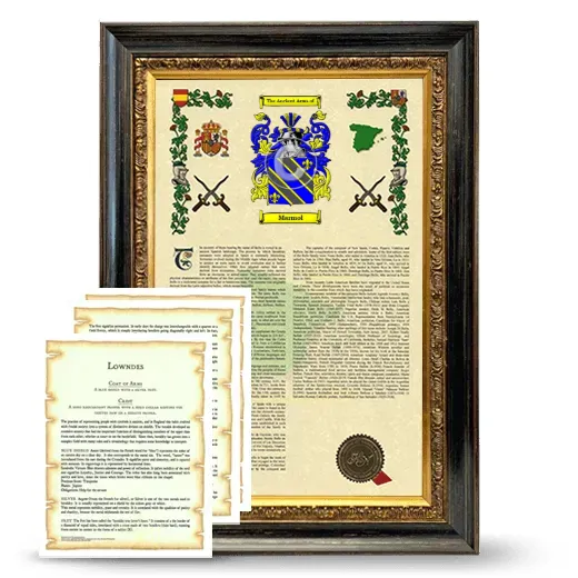 Marmol Framed Armorial History and Symbolism - Heirloom