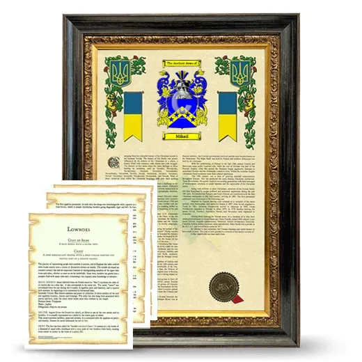 Mihail Framed Armorial History and Symbolism - Heirloom