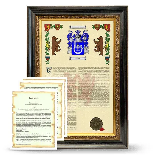 Orlov Framed Armorial History and Symbolism - Heirloom