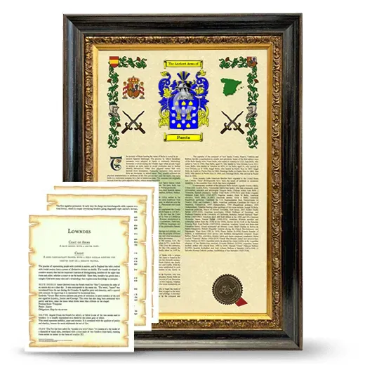 Puerta Framed Armorial History and Symbolism - Heirloom
