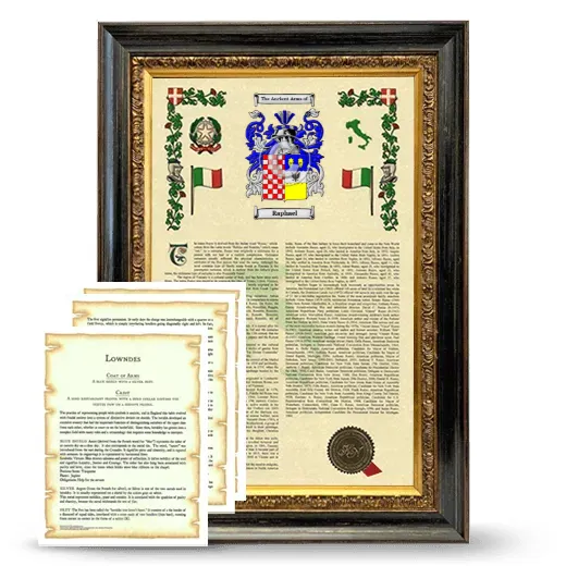 Raphael Framed Armorial History and Symbolism - Heirloom