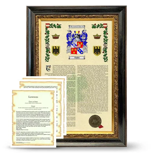Thales Framed Armorial History and Symbolism - Heirloom