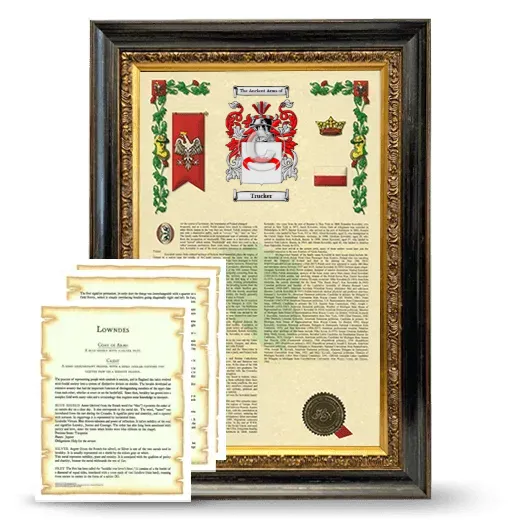 Trucker Framed Armorial History and Symbolism - Heirloom