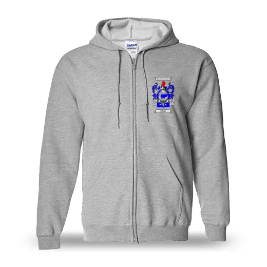 O'Barr Unisex Coat of Arms Zip Sweatshirt