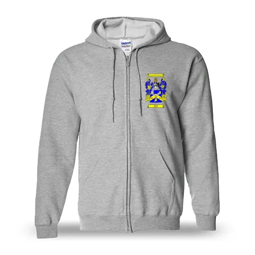 Abor Unisex Coat of Arms Zip Sweatshirt