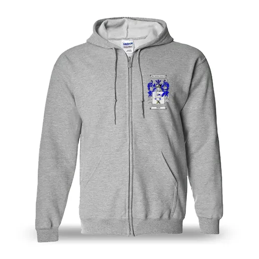 Asse Unisex Coat of Arms Zip Sweatshirt