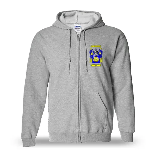 Beau Unisex Coat of Arms Zip Sweatshirt