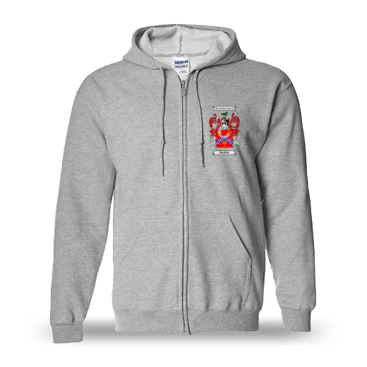Blackley Unisex Coat of Arms Zip Sweatshirt