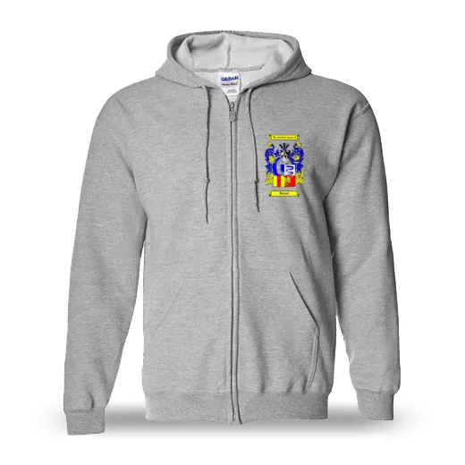 Brasel Unisex Coat of Arms Zip Sweatshirt