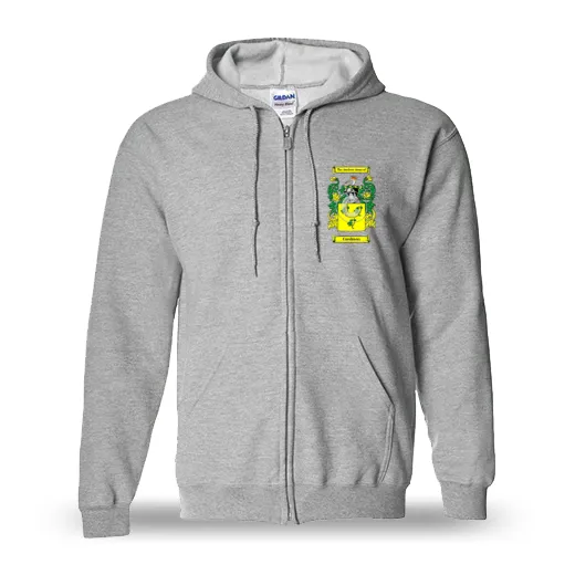 Caedmon Unisex Coat of Arms Zip Sweatshirt