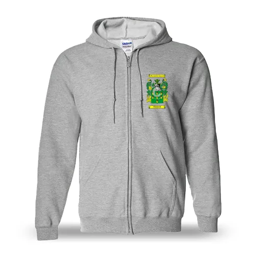 Chinneck Unisex Coat of Arms Zip Sweatshirt