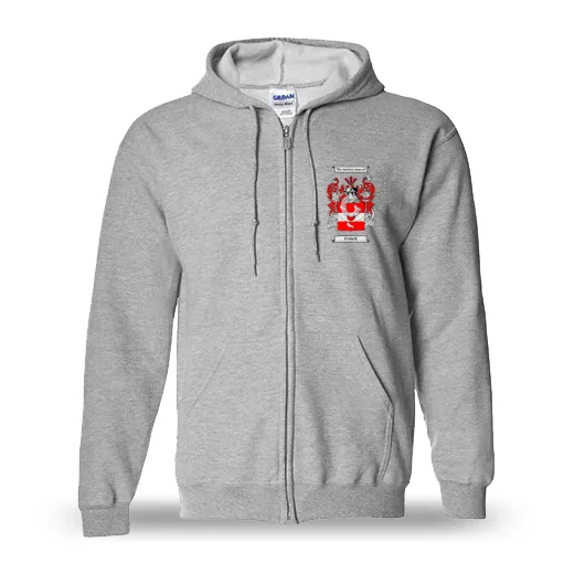 Croack Unisex Coat of Arms Zip Sweatshirt