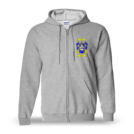 Dingus Unisex Coat of Arms Zip Sweatshirt