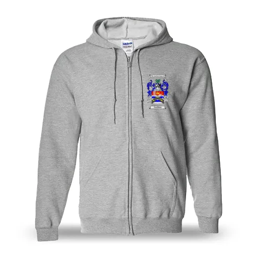 Fourham Unisex Coat of Arms Zip Sweatshirt