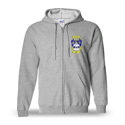 Garrett Unisex Coat of Arms Zip Sweatshirt