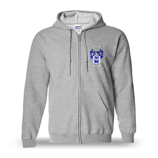 Hanmer Unisex Coat of Arms Zip Sweatshirt