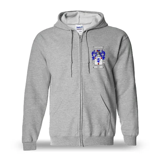 Jans Unisex Coat of Arms Zip Sweatshirt