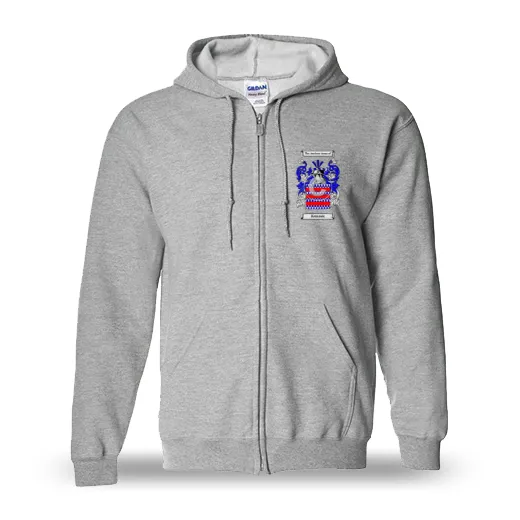 Kemmis Unisex Coat of Arms Zip Sweatshirt