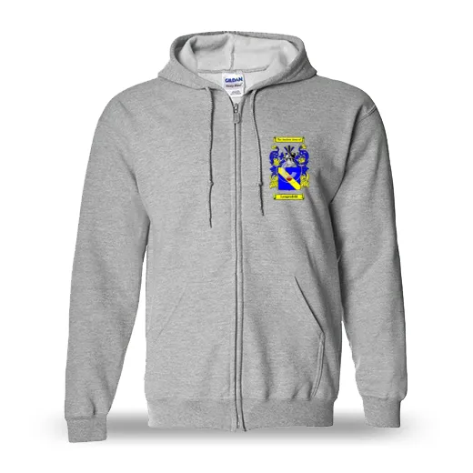 Langenfeld Unisex Coat of Arms Zip Sweatshirt