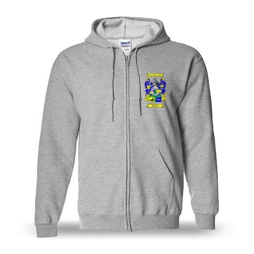 McInnes Unisex Coat of Arms Zip Sweatshirt