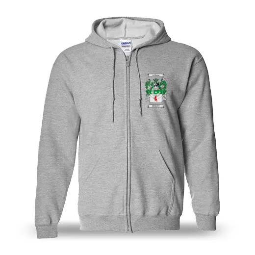 McKevitt Unisex Coat of Arms Zip Sweatshirt