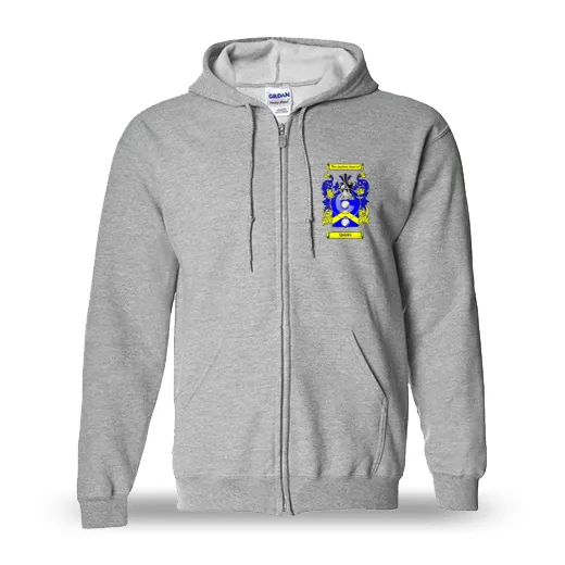 Quirke Unisex Coat of Arms Zip Sweatshirt