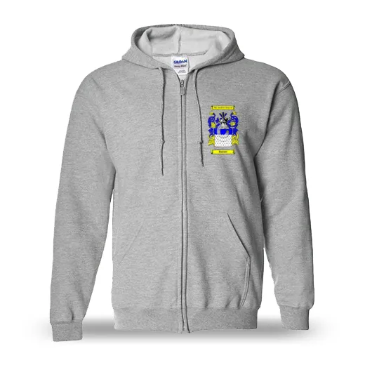 Rainier Unisex Coat of Arms Zip Sweatshirt