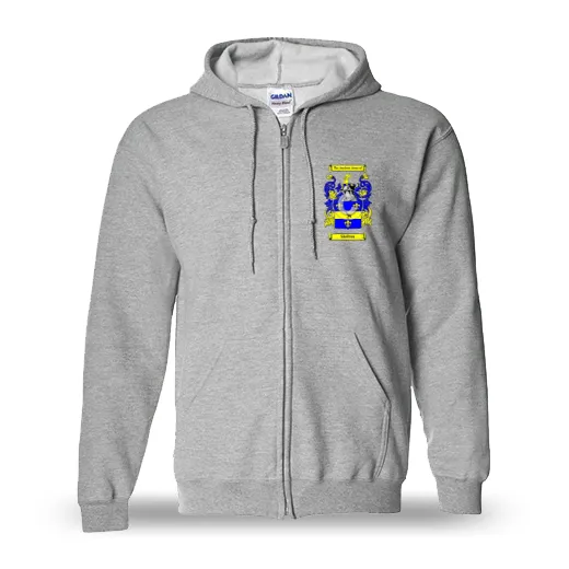 Skelton Unisex Coat of Arms Zip Sweatshirt