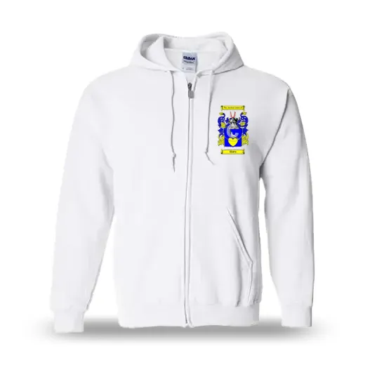 Hartz Unisex Coat of Arms Zip Sweatshirt - White