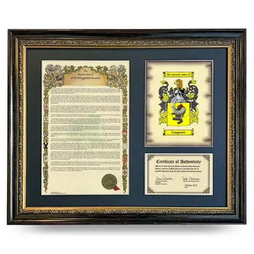 Cosgrave Framed Surname History and Coat of Arms- Heirloom