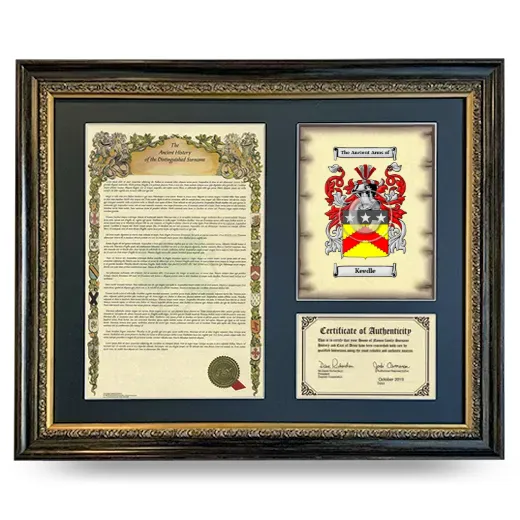 Keedle Framed Surname History and Coat of Arms- Heirloom