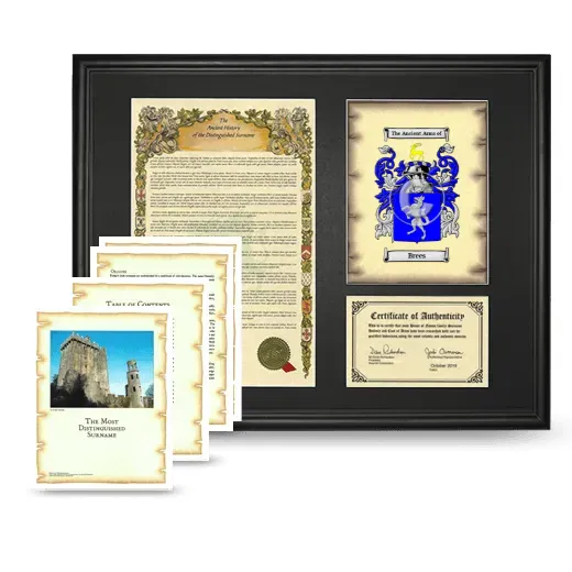Brees Framed History And Complete History- Black