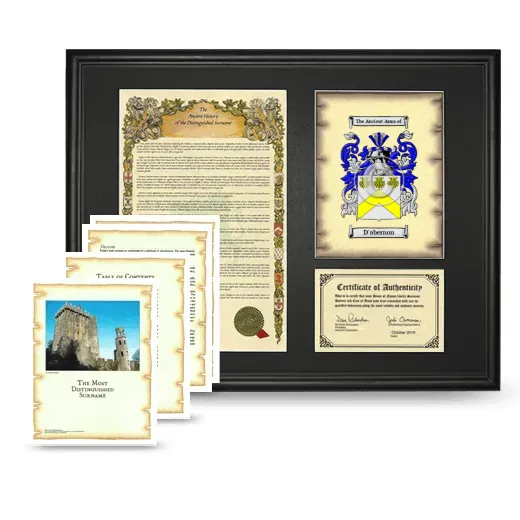 D'abernon Framed History And Complete History- Black