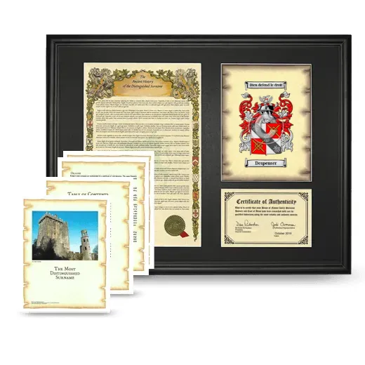 Despenser Framed History And Complete History- Black