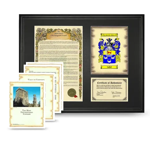 Label Framed History And Complete History- Black