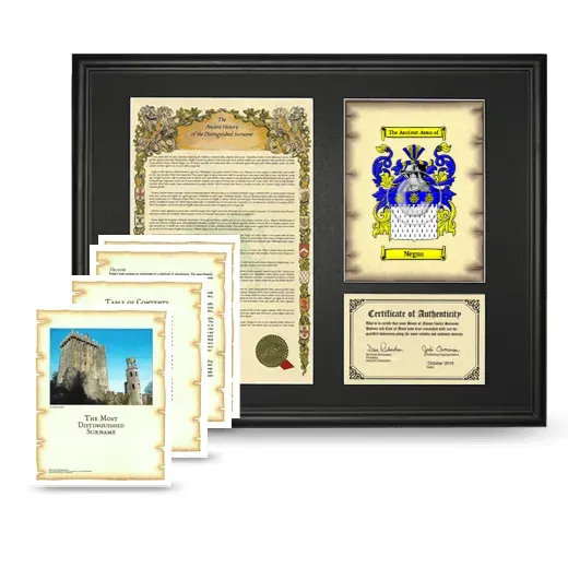Negus Framed History And Complete History- Black