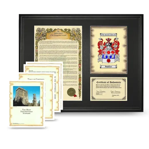Panther Framed History And Complete History- Black