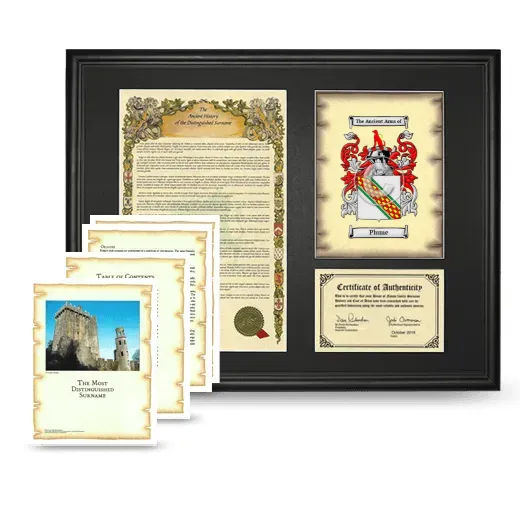 Plume Framed History And Complete History- Black