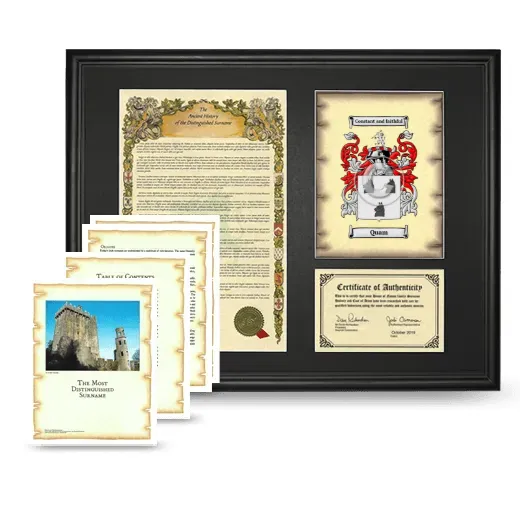 Quam Framed History And Complete History- Black