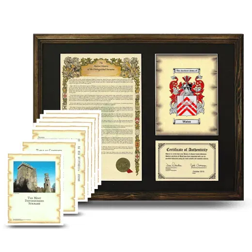 Water Framed History And Complete History- Brown