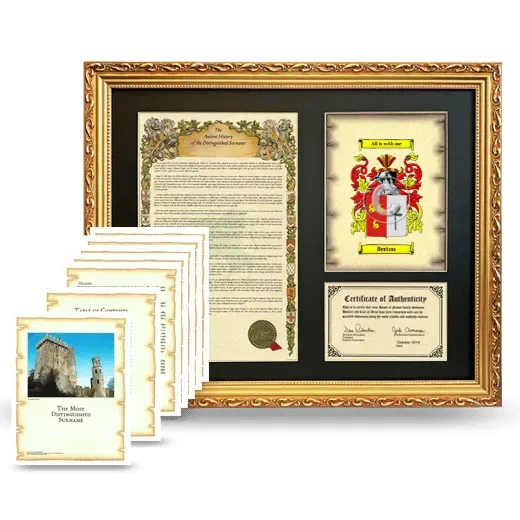 Berton Framed History And Complete History - Gold