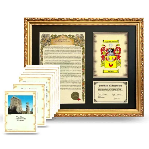 Bethea Framed History And Complete History - Gold